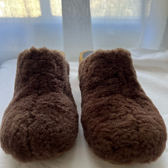 Matisse Stockholm Faux Shearling Clog - Anthropologie in Cocoa Brown Size 9 - Picture 2 of 8